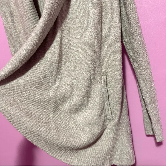Barefoot‎ Dreams CozyChic Lite Circle Cardigan L/XL Pewter Pearl NWT - Picture 6 of 12
